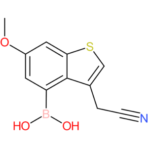 4-borono-6-methoxybenzothiophene-3-acetonitrile