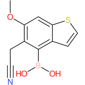 4-borono-6-methoxybenzothiophene-5-acetonitrile