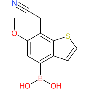 4-borono-6-methoxybenzothiophene-7-acetonitrile