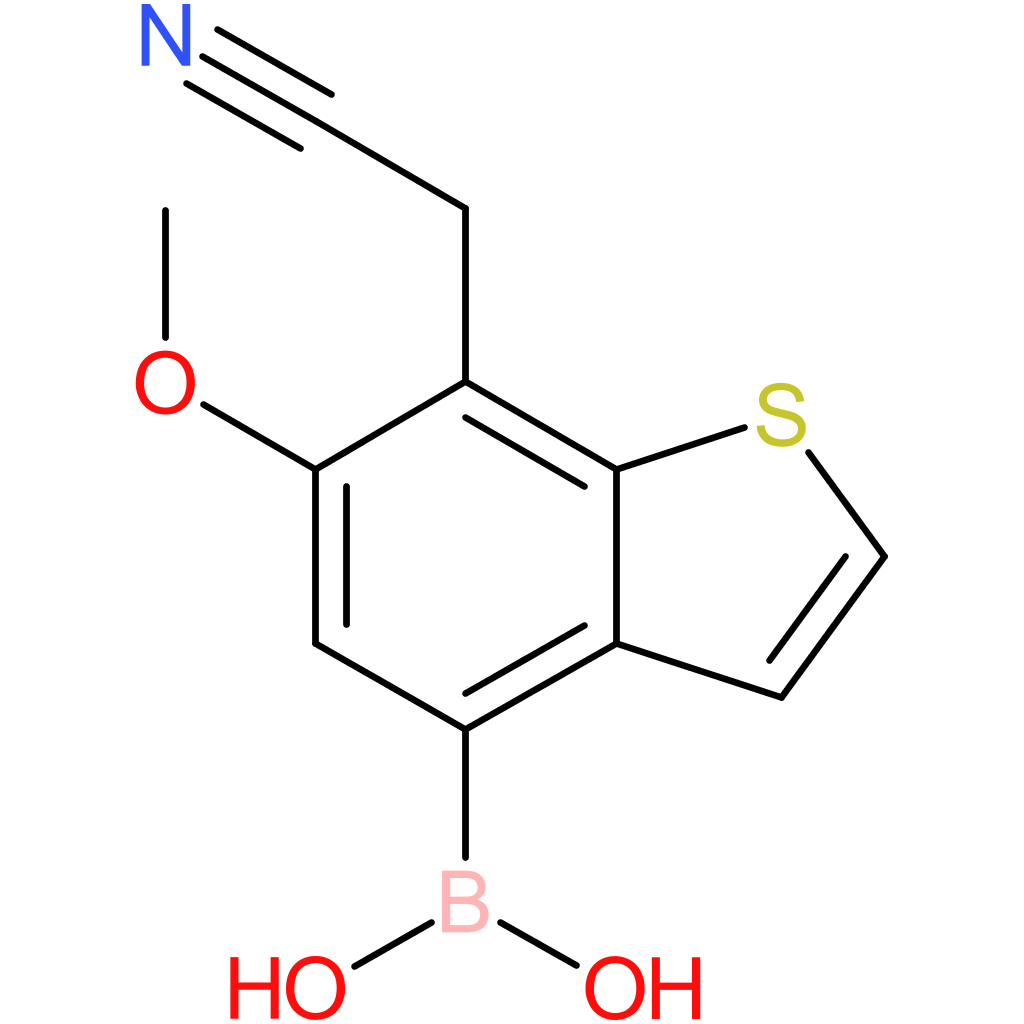 4-borono-6-methoxybenzothiophene-7-acetonitrile