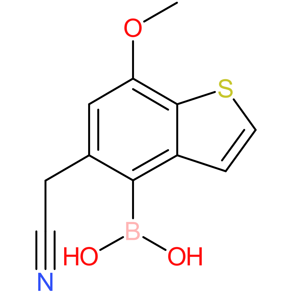 4-borono-7-methoxybenzothiophene-5-acetonitrile