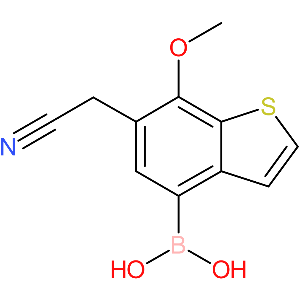 4-borono-7-methoxybenzothiophene-6-acetonitrile