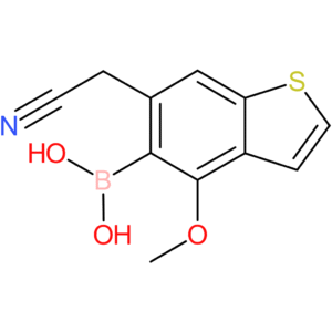 5-borono-4-methoxybenzothiophene-6-acetonitrile