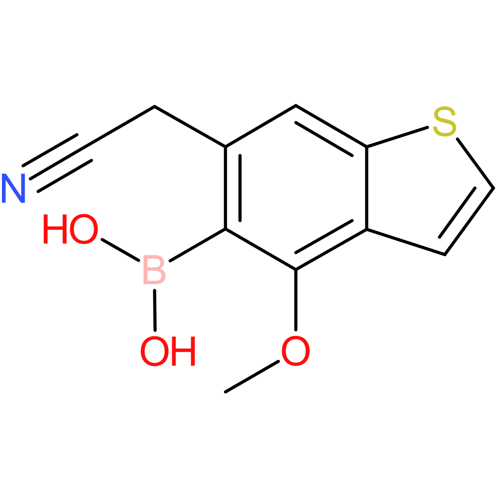 5-borono-4-methoxybenzothiophene-6-acetonitrile