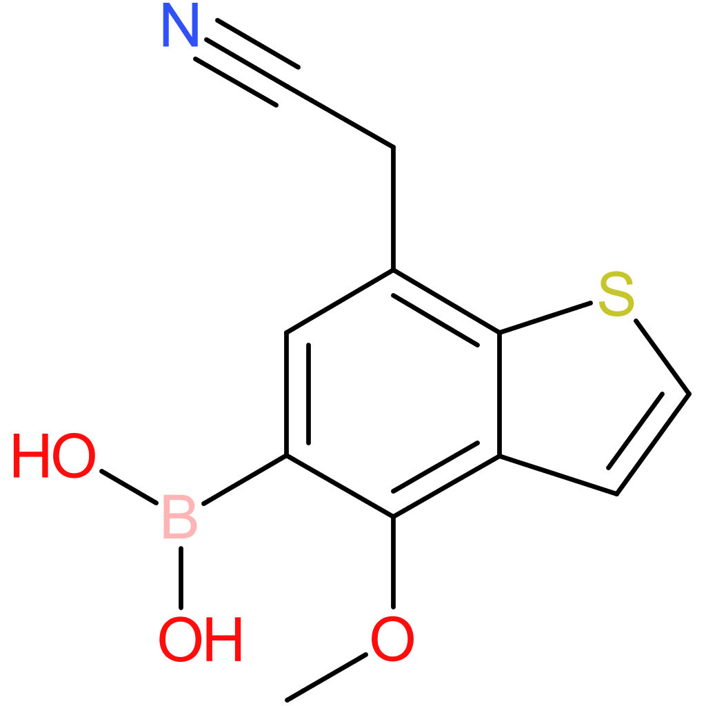 5-borono-4-methoxybenzothiophene-7-acetonitrile