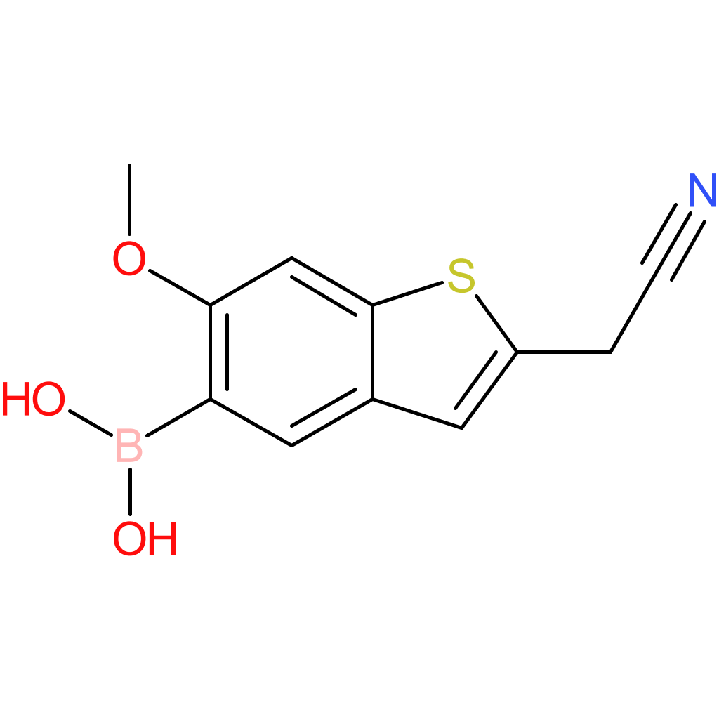 5-borono-6-methoxybenzothiophene-2-acetonitrile