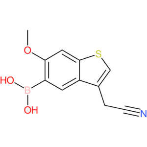 5-borono-6-methoxybenzothiophene-3-acetonitrile