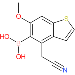 5-borono-6-methoxybenzothiophene-4-acetonitrile