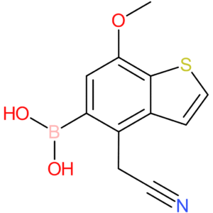 5-borono-7-methoxybenzothiophene-4-acetonitrile