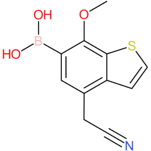 6-borono-7-methoxybenzothiophene-4-acetonitrile