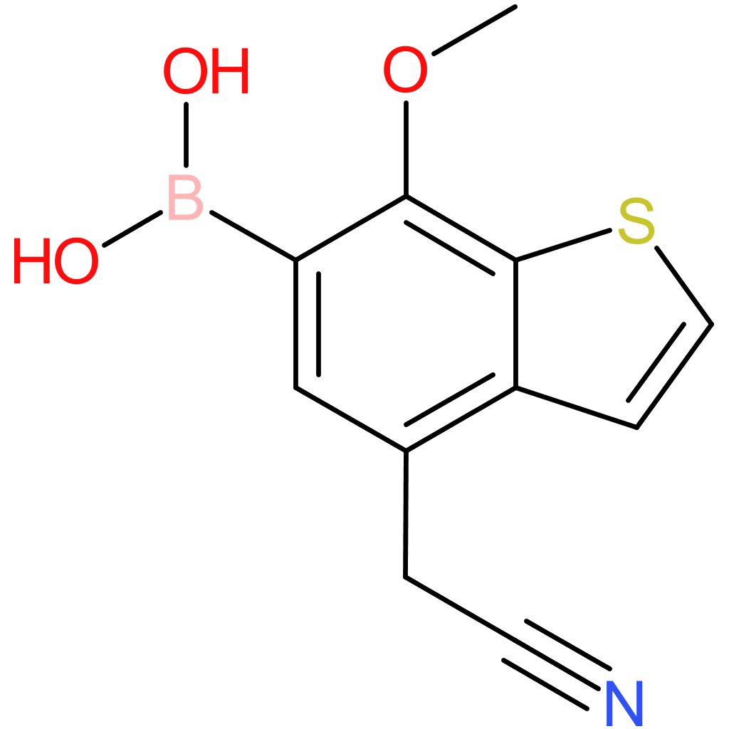 6-borono-7-methoxybenzothiophene-4-acetonitrile