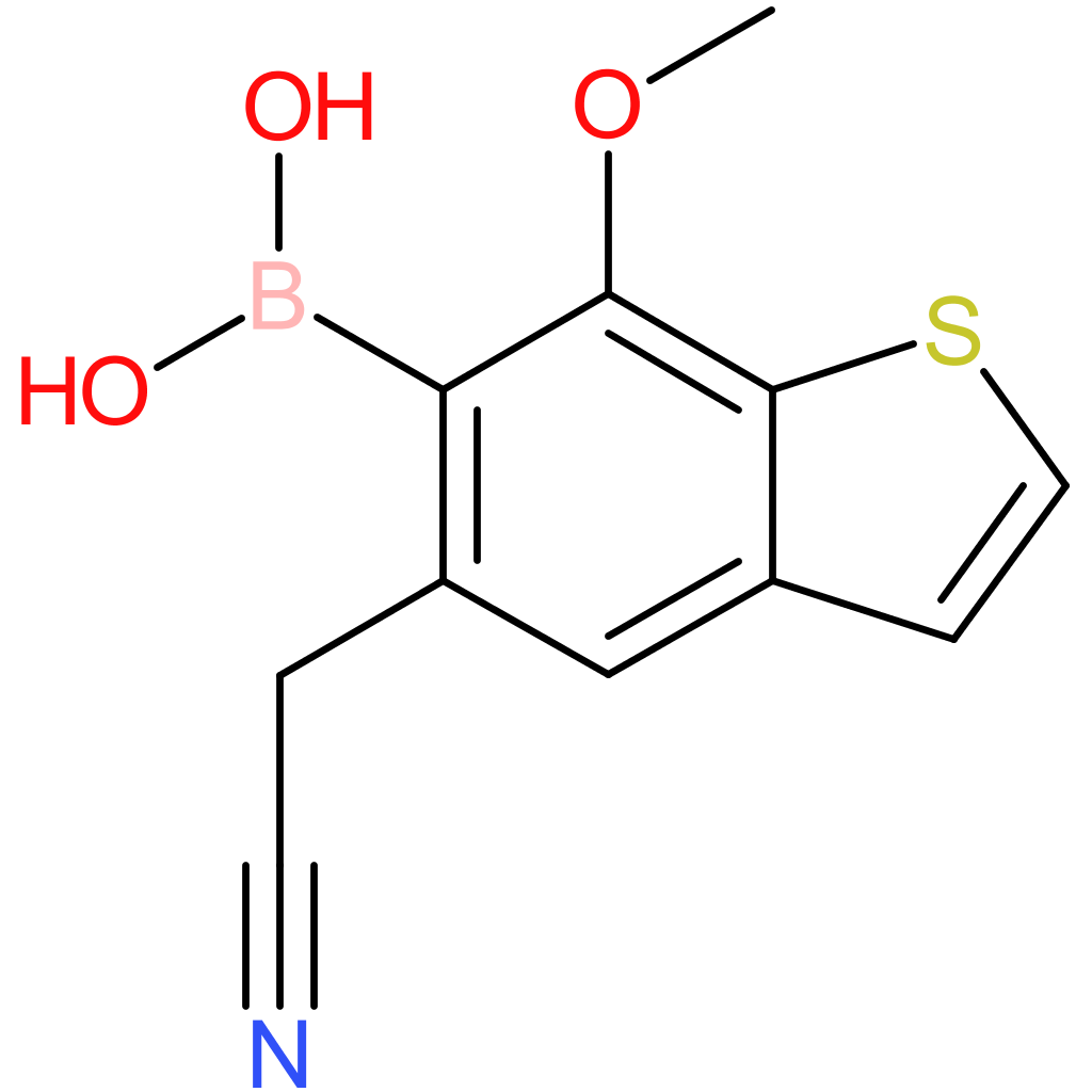 6-borono-7-methoxybenzothiophene-5-acetonitrile