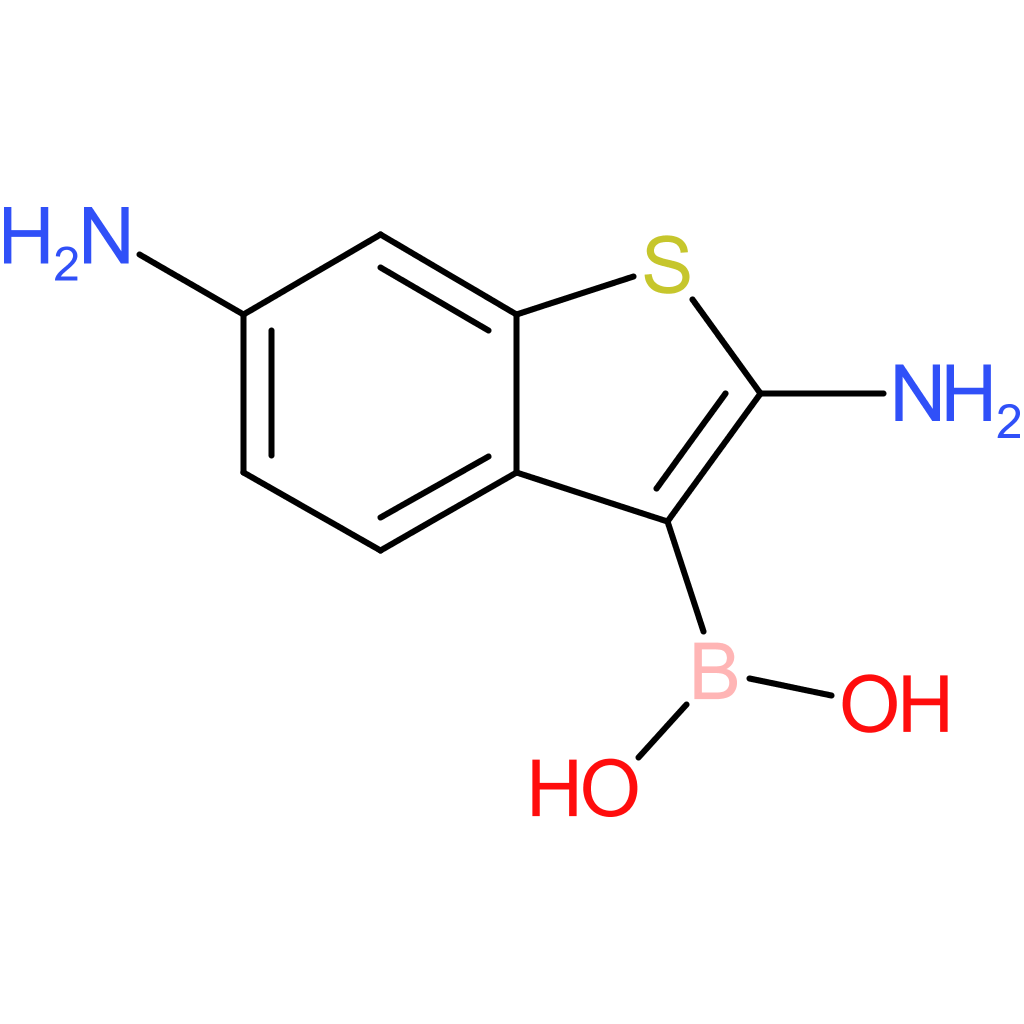 (2,6-diamino-1-benzothiophen-3-yl)boronic acid