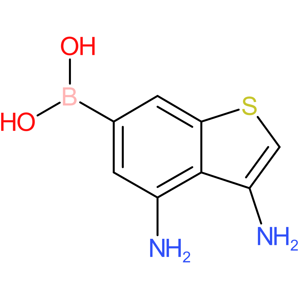 (3,4-diamino-1-benzothiophen-6-yl)boronic acid