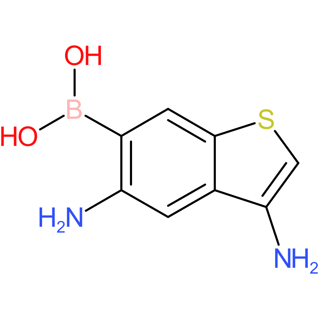 (3,5-diamino-1-benzothiophen-6-yl)boronic acid