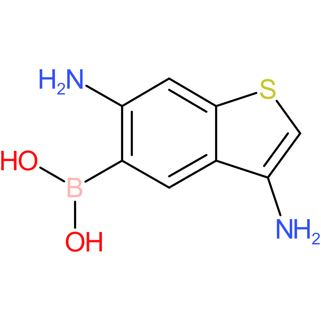 (3,6-diamino-1-benzothiophen-5-yl)boronic acid