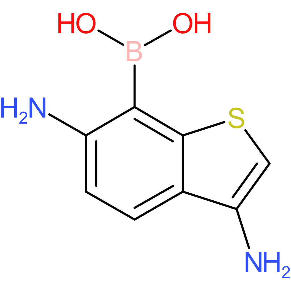 (3,6-diamino-1-benzothiophen-7-yl)boronic acid