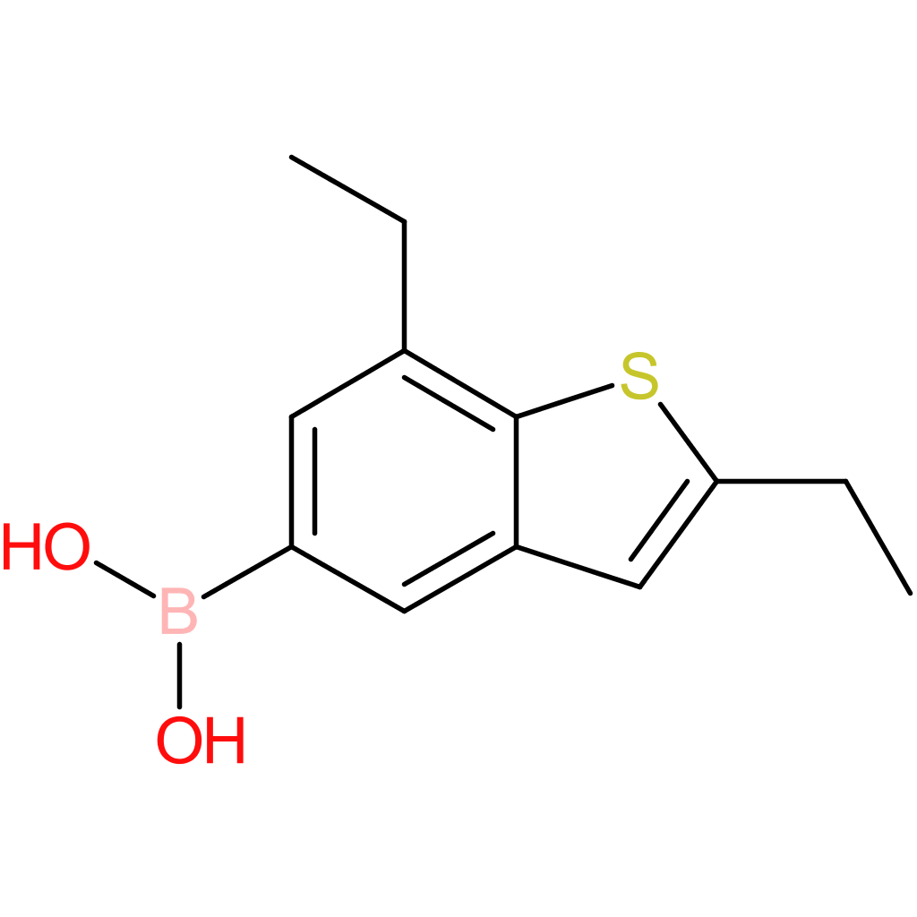 2,7-diethylbenzothiophene-5-boronic acid
