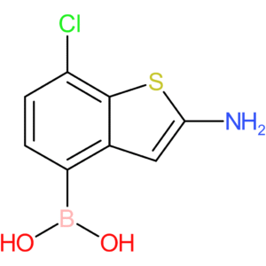 (2-amino-7-chloro-1-benzothiophen-4-yl)boronic acid
