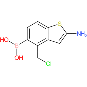 2-amino-4-(chloromethyl)benzothiophene-5-boronic acid