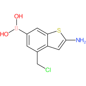 2-amino-4-(chloromethyl)benzothiophene-6-boronic acid