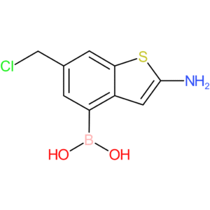 2-amino-6-(chloromethyl)benzothiophene-4-boronic acid