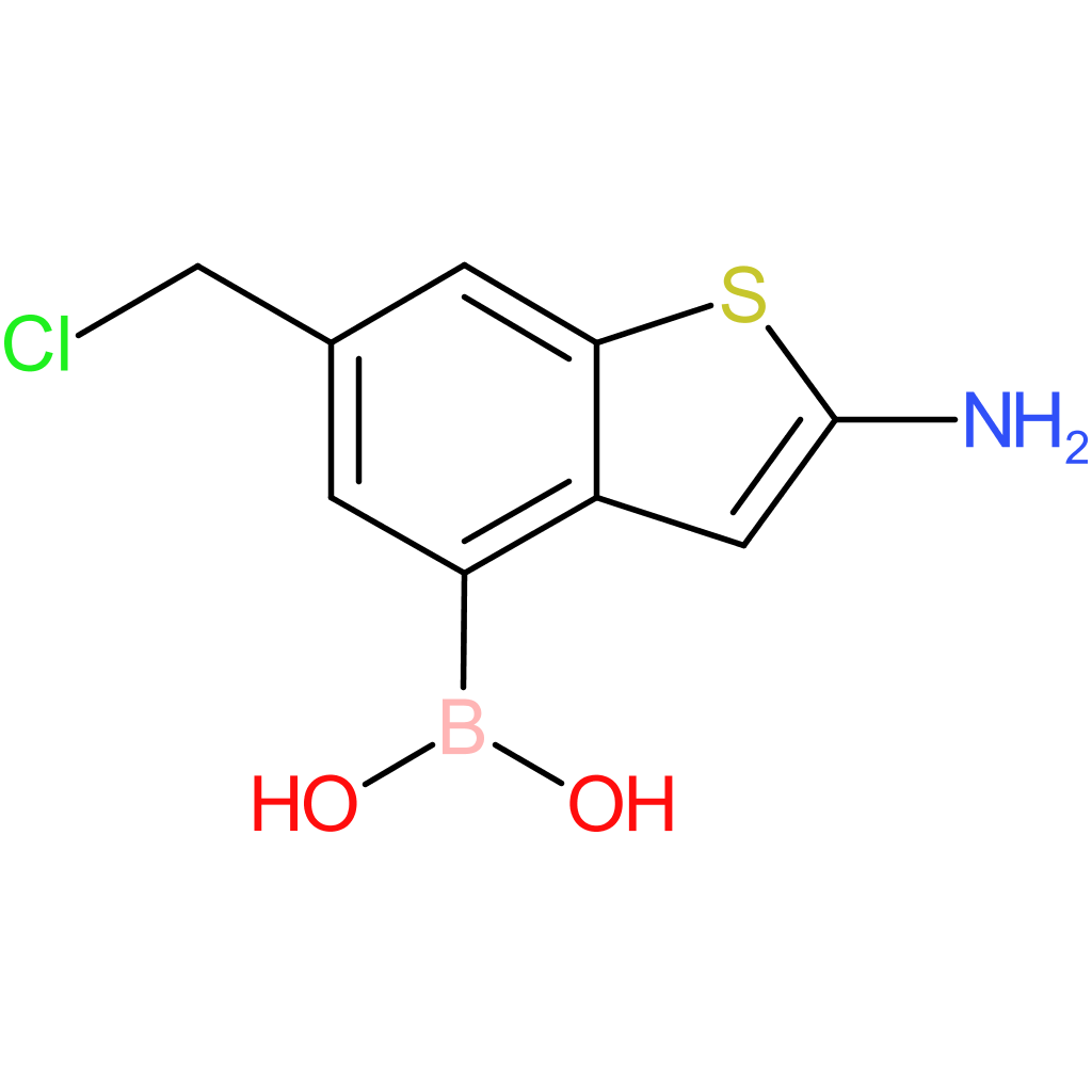 2-amino-6-(chloromethyl)benzothiophene-4-boronic acid