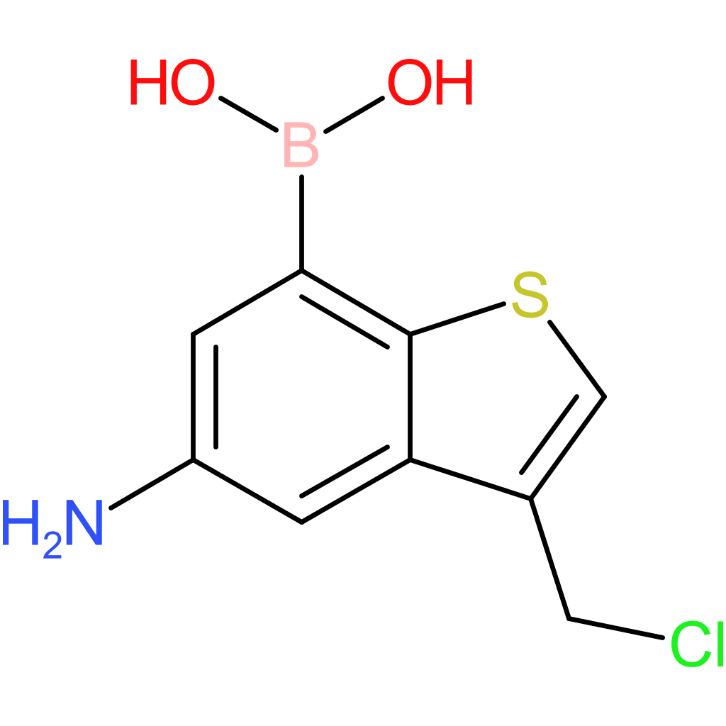 5-amino-3-(chloromethyl)benzothiophene-7-boronic acid