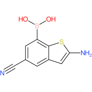 2-amino-5-cyanobenzothiophene-7-boronic acid