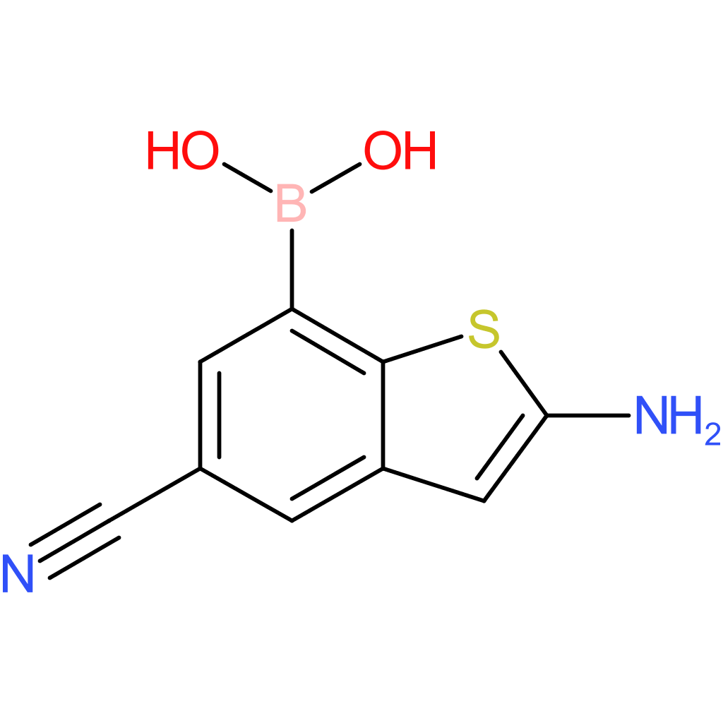 2-amino-5-cyanobenzothiophene-7-boronic acid
