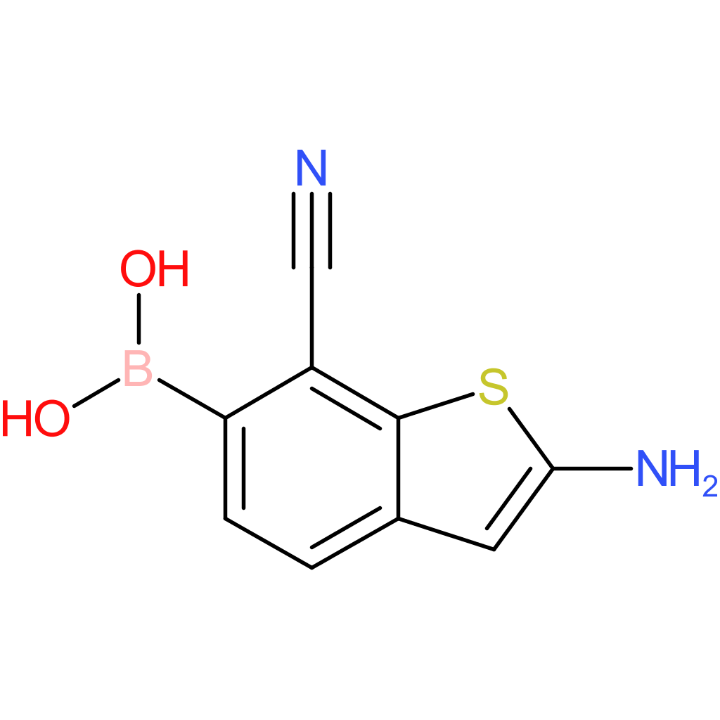 2-amino-7-cyanobenzothiophene-6-boronic acid