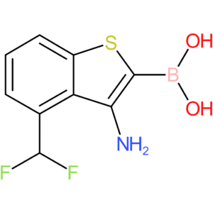 3-amino-4-(difluoromethyl)benzothiophene-2-boronic acid