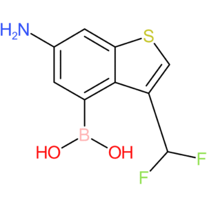 6-amino-3-(difluoromethyl)benzothiophene-4-boronic acid