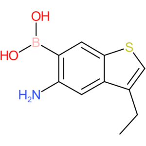 5-amino-3-ethylbenzothiophene-6-boronic acid
