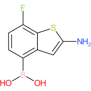 (2-amino-7-fluoro-1-benzothiophen-4-yl)boronic acid