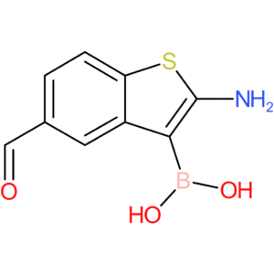 2-amino-5-formylbenzothiophene-3-boronic acid