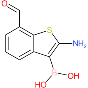 2-amino-7-formylbenzothiophene-3-boronic acid