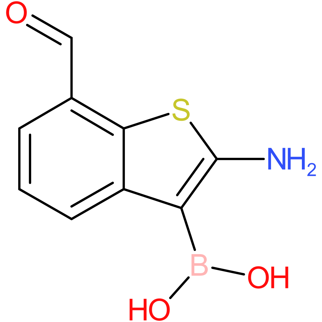 2-amino-7-formylbenzothiophene-3-boronic acid