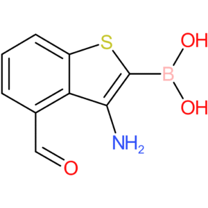 3-amino-4-formylbenzothiophene-2-boronic acid