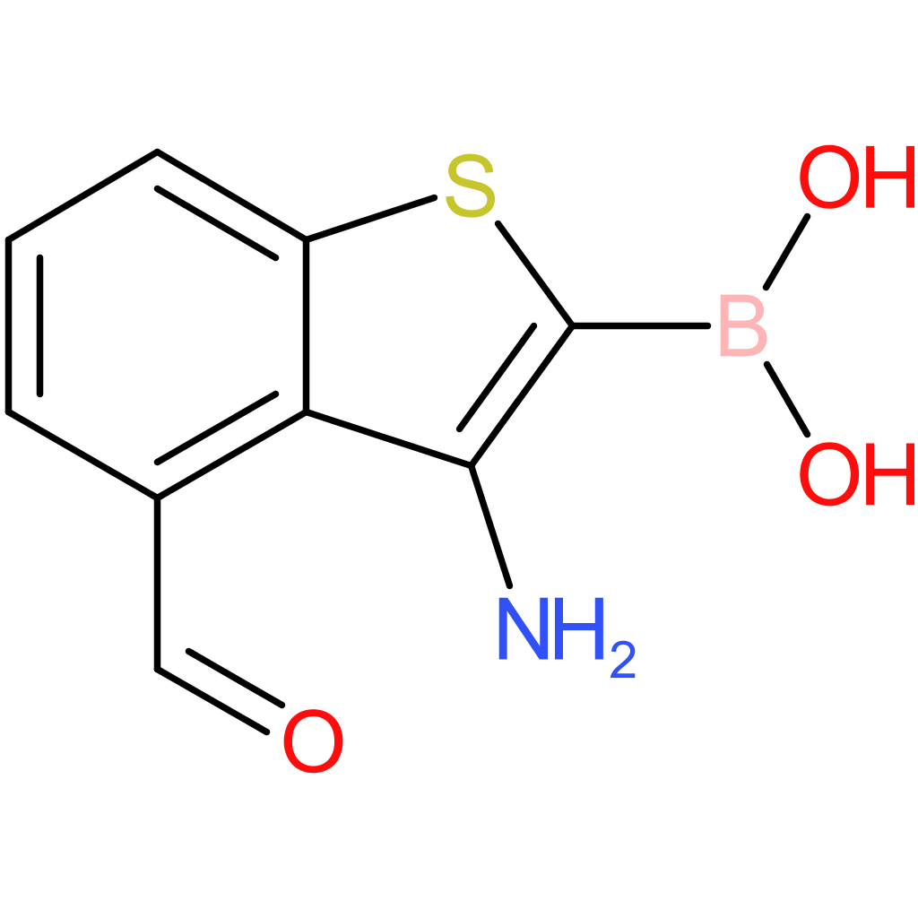 3-amino-4-formylbenzothiophene-2-boronic acid