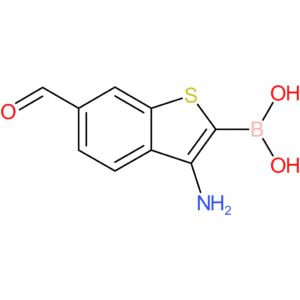 3-amino-6-formylbenzothiophene-2-boronic acid