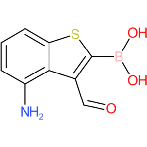 4-amino-3-formylbenzothiophene-2-boronic acid