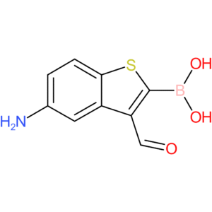 5-amino-3-formylbenzothiophene-2-boronic acid