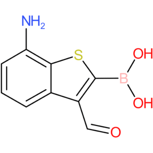 7-amino-3-formylbenzothiophene-2-boronic acid