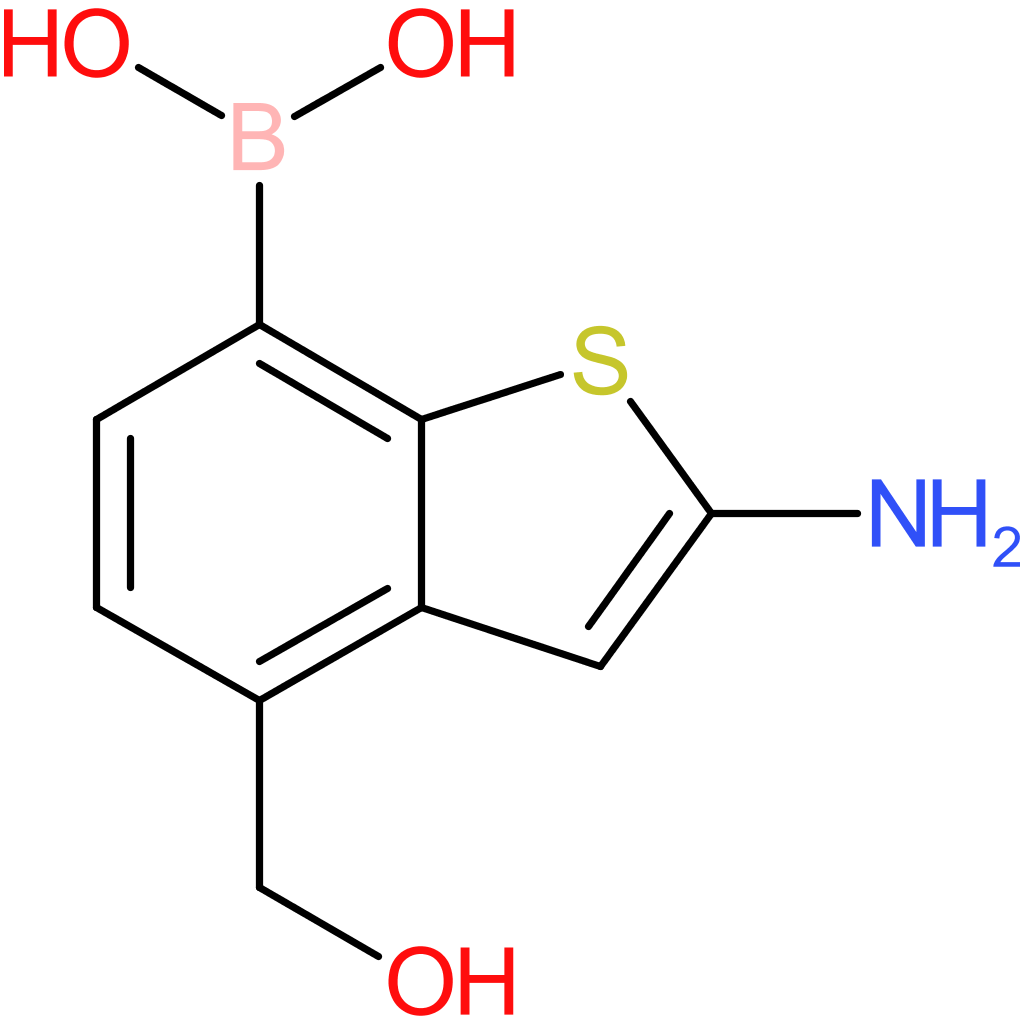 2-amino-4-(hydroxymethyl)benzothiophene-7-boronic acid