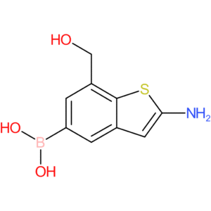 2-amino-7-(hydroxymethyl)benzothiophene-5-boronic acid