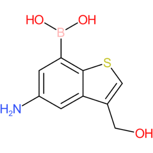 5-amino-3-(hydroxymethyl)benzothiophene-7-boronic acid