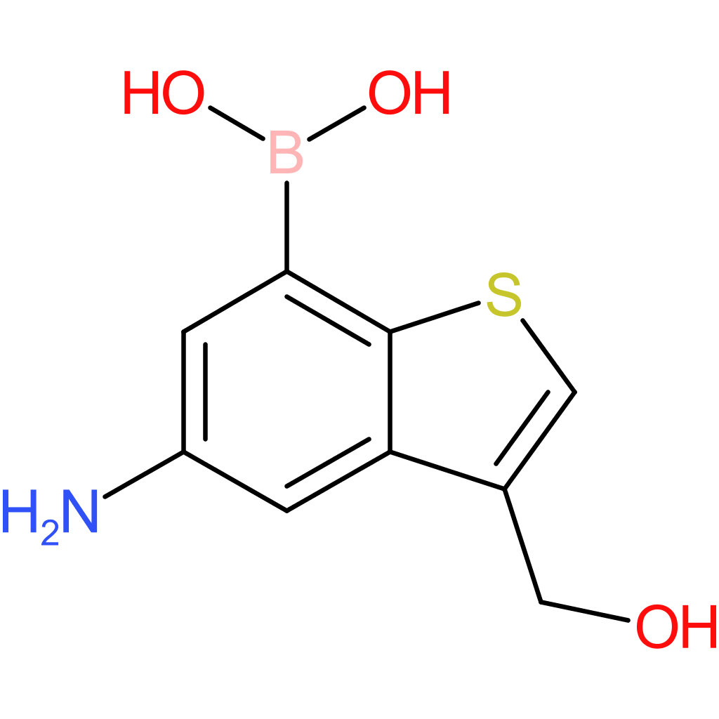 5-amino-3-(hydroxymethyl)benzothiophene-7-boronic acid