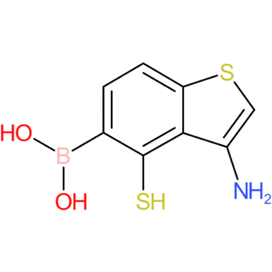 (3-amino-4-sulfanyl-1-benzothiophen-5-yl)boronic acid