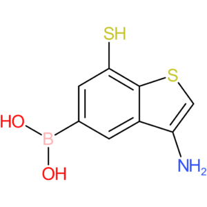 (3-amino-7-sulfanyl-1-benzothiophen-5-yl)boronic acid